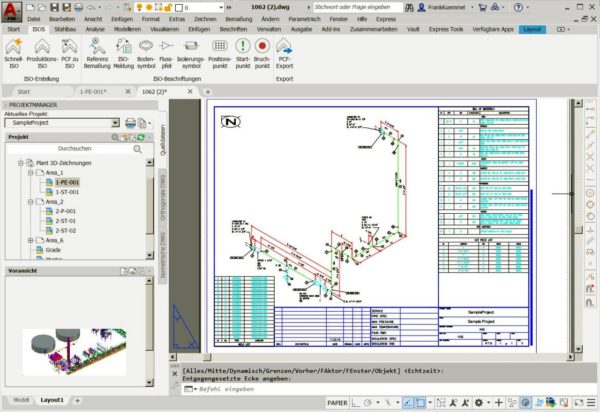 Autodesk AutoCAD Plant 3D – Isometrieerstellung 1