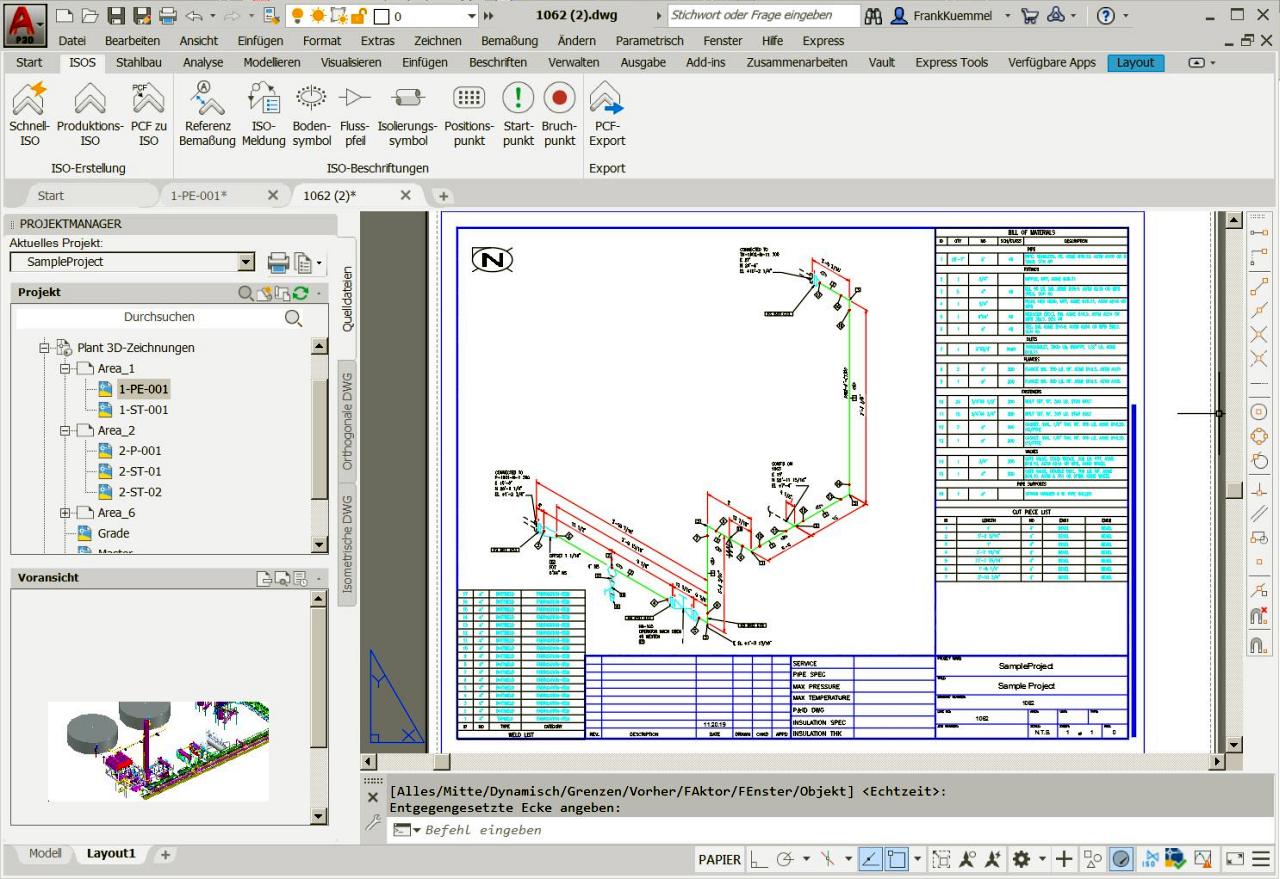 Autodesk Autocad Plant 3d Isometrieerstellung