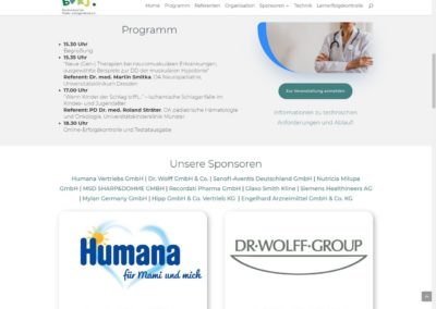 Programm und Sponsorenliste